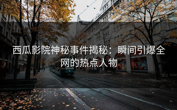 西瓜影院神秘事件揭秘：瞬间引爆全网的热点人物